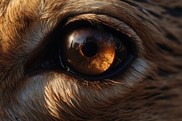 Poster - A detailed close-up shot of an animal's eye. Perfect for nature and wildlife themes