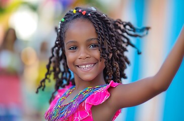 Joyful dance of childhood