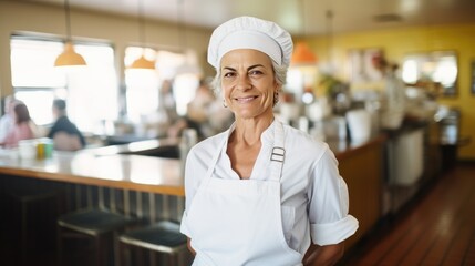 Senior American Female Chef