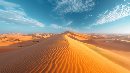 Sticker -  a wide expanse of sand dunes under a blue sky with a wispy wispy wispy wispy wispy wispy wispy wispy wispy wispy wispy wispy wispy wispy wisp.