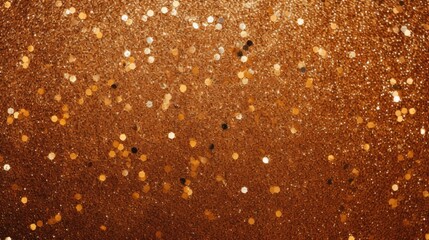 Poster - A close-up view of a gold glitter background. This image can be used for various purposes, such as party invitations, festive decorations, or glamorous designs