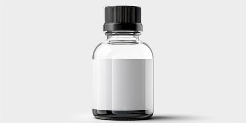 Poster - A bottle of water with a blank label. Perfect for adding your own branding or logo.