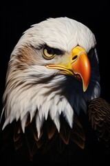 Poster - A detailed close-up image of a bird of prey. Perfect for nature enthusiasts and educational materials