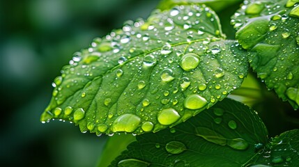 Leaf forest wood under rain wallpaper background