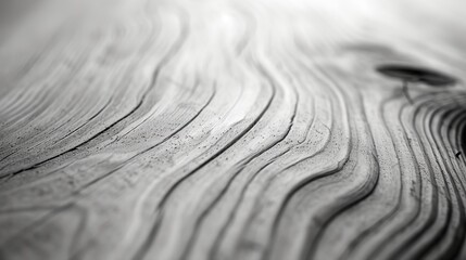 Capturing the raw beauty of nature through a monochromatic lens, this abstract close-up of a wooden surface reveals a mesmerizing pattern that evokes a sense of rustic tranquility