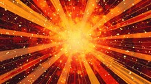 Exploding Star Burst Texture Japanese Radius Cartoon Pattern Abstract Background