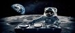 © Ilja - Epic alien planet party with astronaut dj and state of the art console on the moon s surface