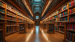Extensive Library With Vast Collection of Books
