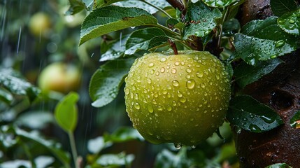 Wall Mural - apple on tree