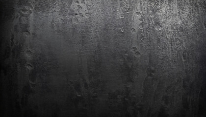 Wall Mural - panoramic black metal background and texture; vintage or grungy picture style