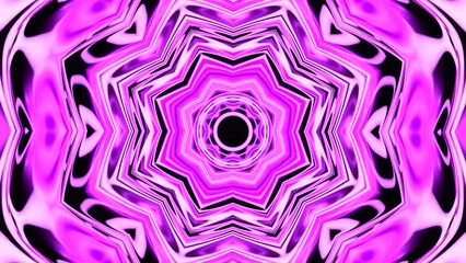 Fototapete - Hypnotic pattern with floral lines. Design. Beautiful pattern moves and pulsates with psychedelic effect. Flower company of hypnotic pattern with moving rings