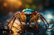 Amazing beauty of wild spider 