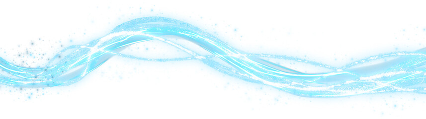 transparent blue sparkling luxury light line element