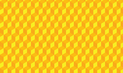 Poster - abstract seamless dark to light yellow rhombus pattern.