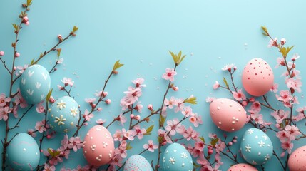 Minimalistic modern easter background wallpaper