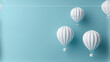  three white hot air balloons floating on a blue background with a caption that reads,,,,,,,,,,,,,,,,,,,,,,,,,,,,,,,,,,,,,,,,.