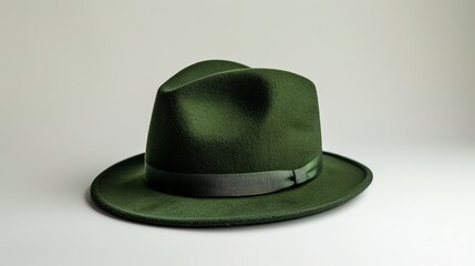 green velvet Irish hat, hunters, St. Patric, gray background