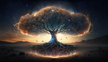 The Big Tree Of Life, Which Connects The Terrestrial And Heavenly Realms, Is The Source Of All Life In The Cosmos. Generative