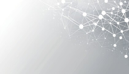 Poster - Abstract Background in White and Grey: A Vision of the Future