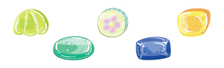 Poster - Colorful Bonbon and Sweet Candy Assortment Vector Set
