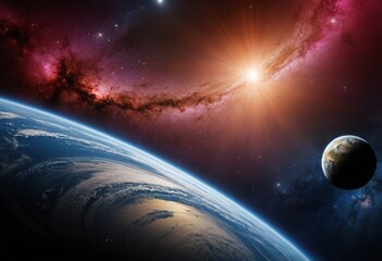 Wall Mural - planet in space