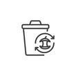 Compost Bin line icon