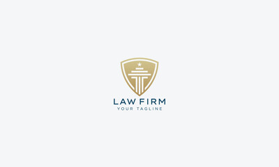 Wall Mural - Attorney and lawyers logo design vector template