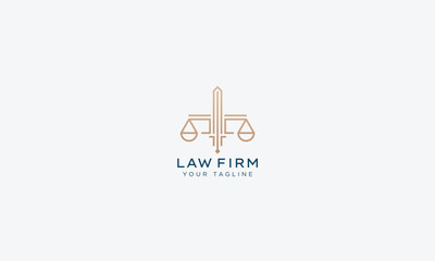 Wall Mural - Attorney and lawyers logo design vector template