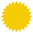 Stern Hintergrund in gelb orange als Vorlage für Button