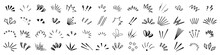 Idea And Exclamation Symbol, Explosion Signs, Doodle Radial Line Rays Manga Comic Expression Elements. Design Elements