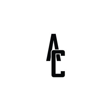 AC CA A C Letter Logo Design Icon Vector Symbol. AC elegant logo template in gold color, vector file .eps 10, text and color is easy to edit
