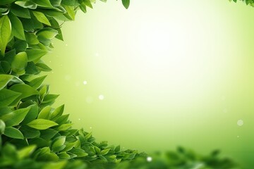 Wall Mural - Flying Green Tea Leaves, Ted Leaf Realistic Background, Tea Leaves Vortex Pattern