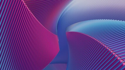 Poster - Beautiful abstract colorful swirl background with shiny, dynamic starburst rings, in a 3D rendered loop video for design.