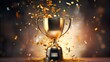 gold, trophy, cup, abstract, shiny, background, award, achievement, competition, winner, victory,