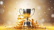gold, trophy, cup, abstract, shiny, background, award, achievement, competition, winner, victory, 