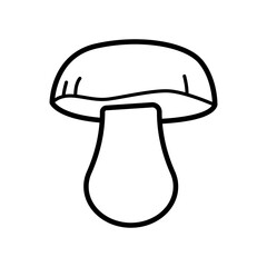 Wall Mural - Mushroom vector icon. food illustration sign. fungus symbol or logo.