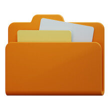 Document Folder 3d Illustration