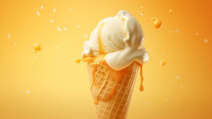 ice cream background. generative ai