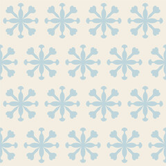 Wall Mural - Abstract seamless pattern with repeated round shape. Vector decorative texture, perfect for fabric design, wallpaper and surface design. Retro styled background