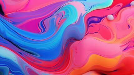 Poster - abstract colorful background with waves