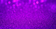 canvas print picture - Sparkling purple magenta glitter background with bokeh. Closeup view, dof. Pattern with shining fine purple sequins. Festive luxury magenta background, backdrop, texture. Design element