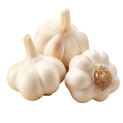 Wall Mural - garlic isolated on white