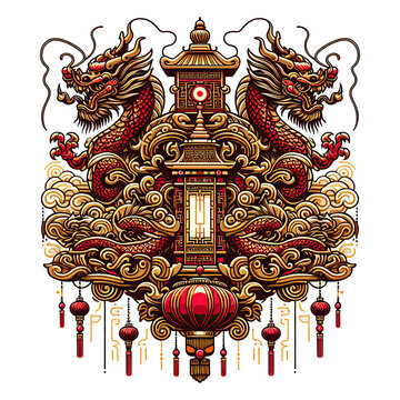Dragon Image, Logo, Icon and symbol in Chinese culture
