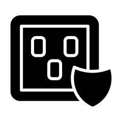 Sticker - Surge Protector Vector Icon