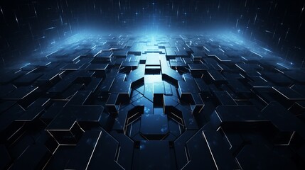Wall Mural - abstract dark futuristic hi-tech wallpaper backgrounds for a modern vibe