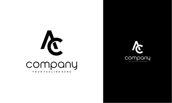 AC initial logo concept monogram,logo template designed to make your logo process easy and approachable. All colors and text can be modified