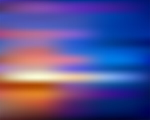 Poster - abstract blur colorful background. beautiful sunset. orange and blue mesh gradient. color power. ima