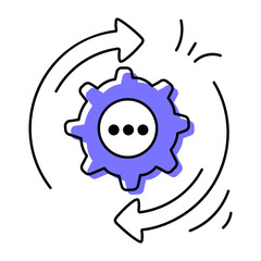 Poster - Creative Workflow Doodle Icon