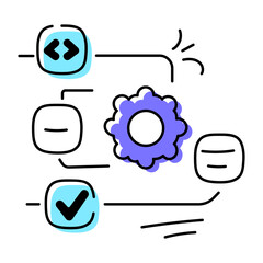 Canvas Print -  Depicting Process Planning 
