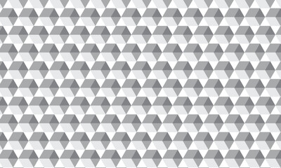 Poster - abstract repeatable seamless grey polygon rhombus pattern.